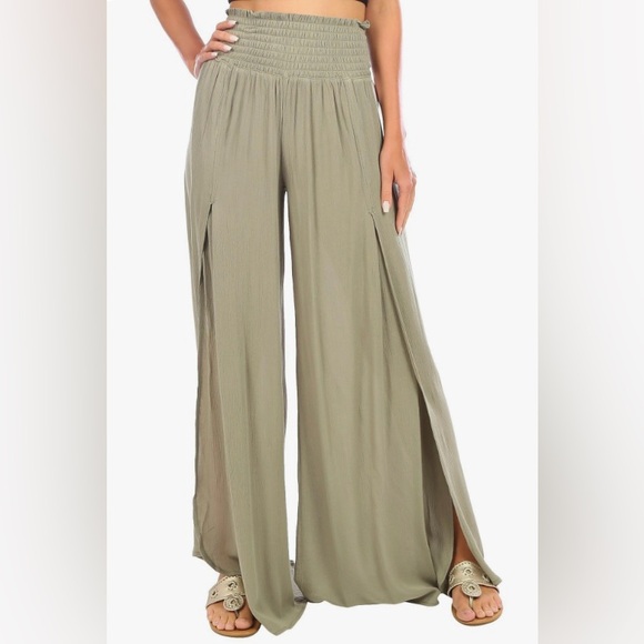 New Rewash Wide Leg Beachy Open Wide Leg Pants Size Large - Picture 1 of 11